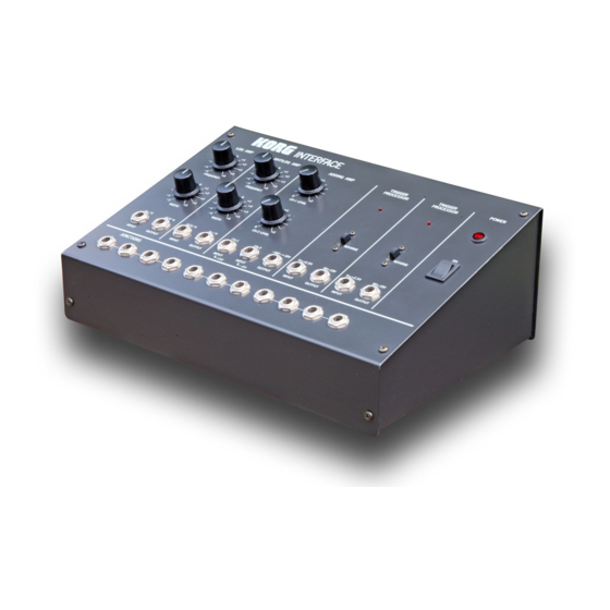 Korg MS-02 Owner's Manual