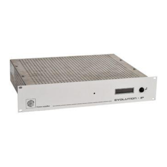 SLAT EVOLUTION IP Operating Instructions Manual