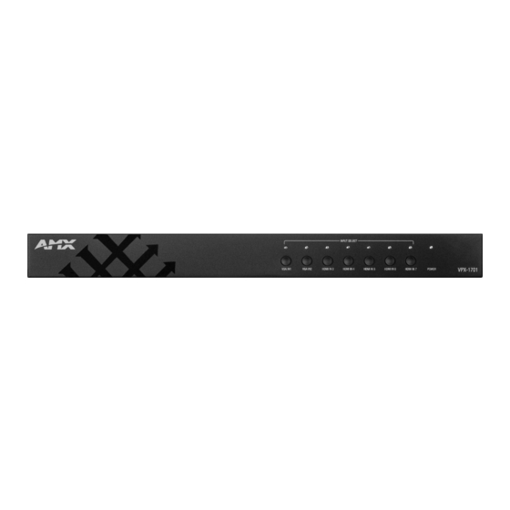 AMX VPX-1701 User Manual
