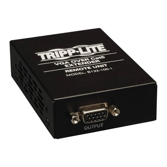 Tripp Lite B132-100-WP Manuals