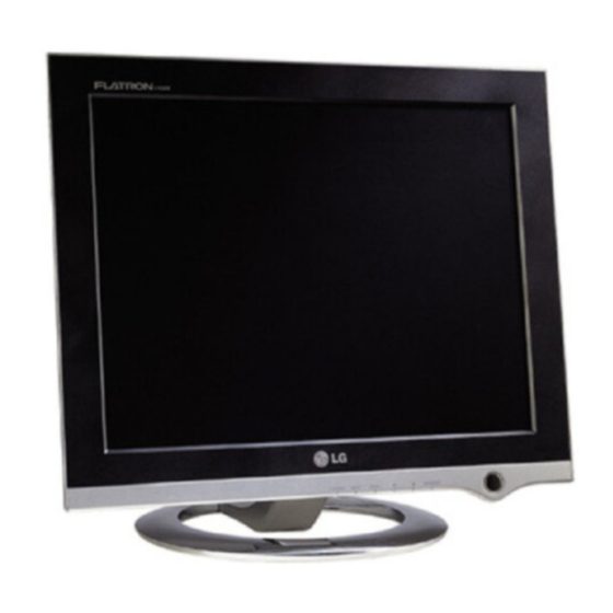 LG L15LU LCD Monitor Manuals