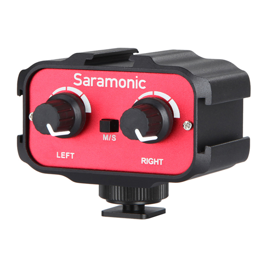 Saramonic SR-AX100 - 2-channel Audio Adapter Manual