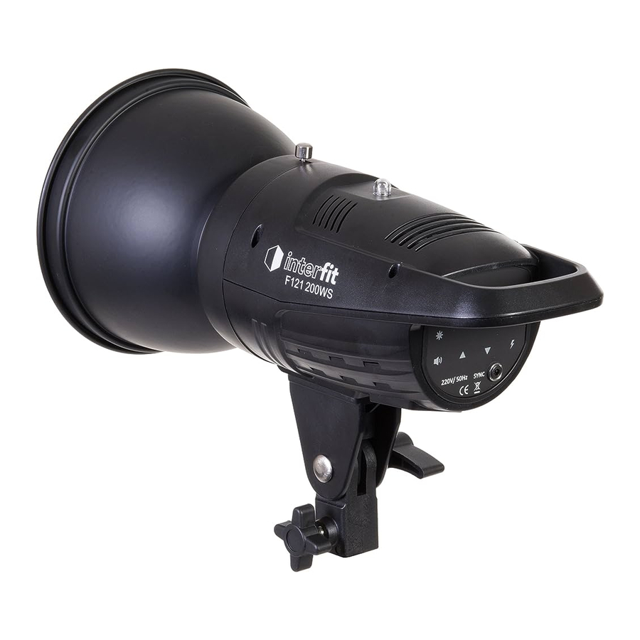 Interfit F121 - Studio Light Operating Manual