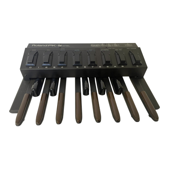 Roland PK-5 Owner's Manual