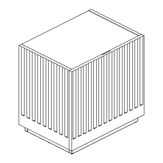 Teulat Doric Bedside table 1Dr 14991 TE Assembly Instructions Manual