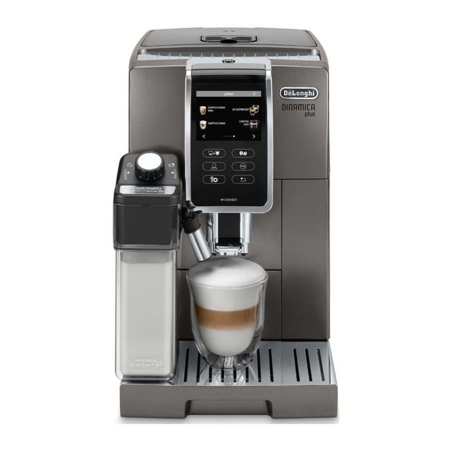 DeLonghi Dinamica Plus, ECAM37095 - COFFEE MAKER Manual