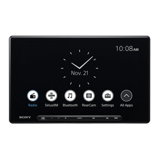 Sony XAV-AX8500 Help Manual