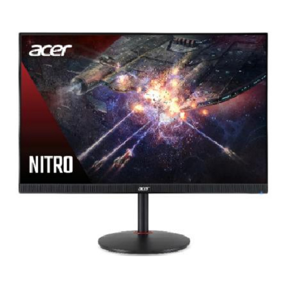 Acer NITRO XV272U V3 Manuals
