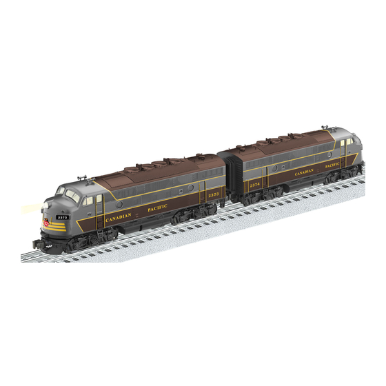 Lionel F-3 A-A Diesel Locomotive set Owner's Manual