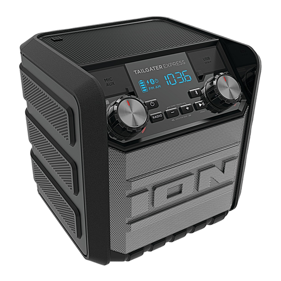ION TAILGATER GO Quick Start Manual