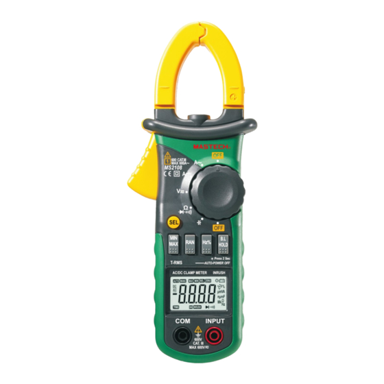 Mastech MS2108 Operation Manual