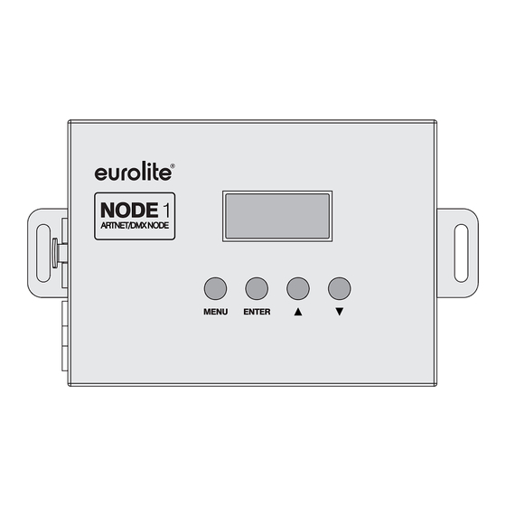 EuroLite ARTNET/DMX NODE 1 User Manual