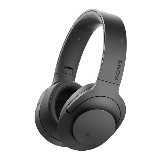 Sony MDR-100ABN Reference Manual
