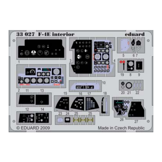 Eduard F-4E interior S.A. Manual