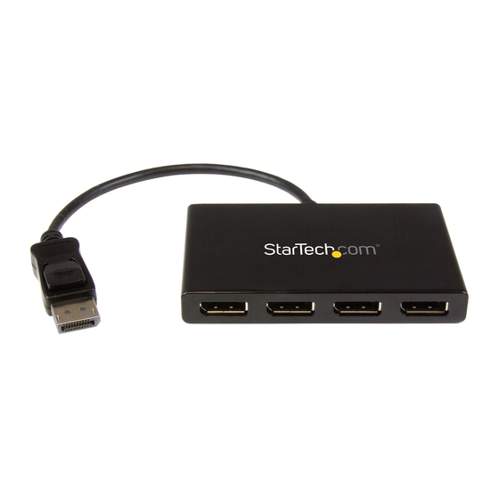 StarTech.com DisplayPort MSTDP124DP Quick Install Manual