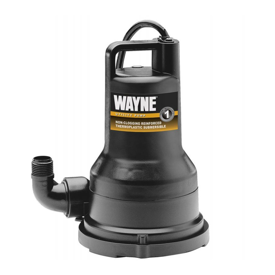 Wayne VIP30 Operating Instructions And Parts Manual