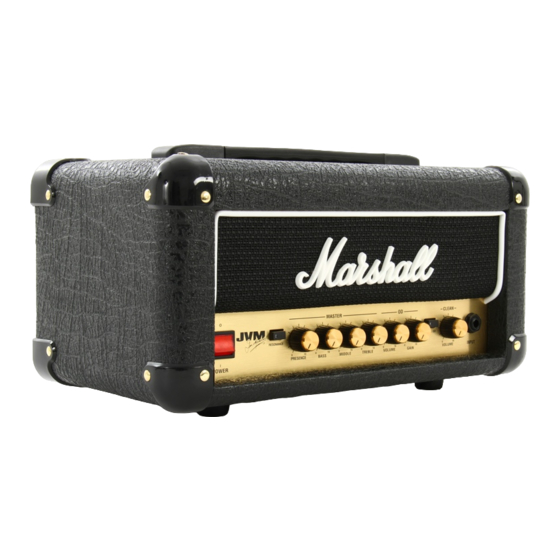 Marshall Amplification JVM-1H Owner's Manual