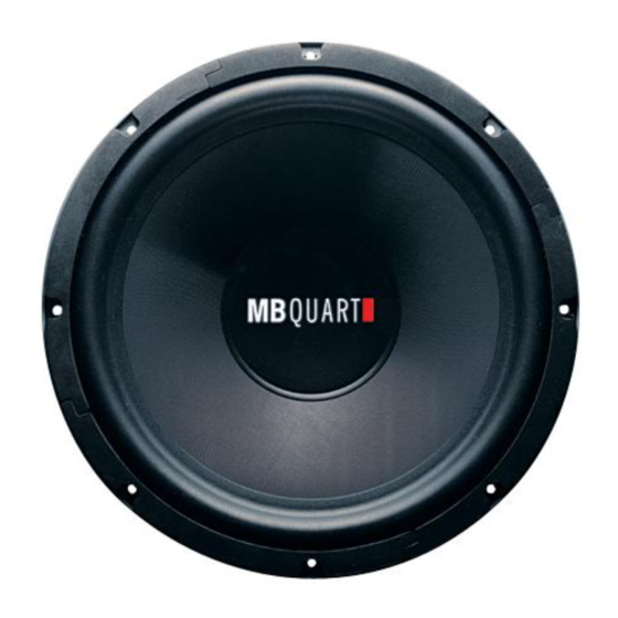 MB QUART DISCUS Series DWE 254  DWE254 DWE254 Installation Manual