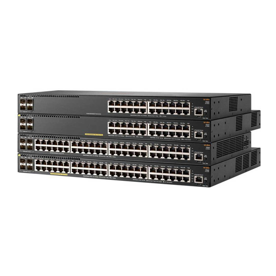 Aruba 2930F 24G 4SFP Plus Installation And Getting Started Manual