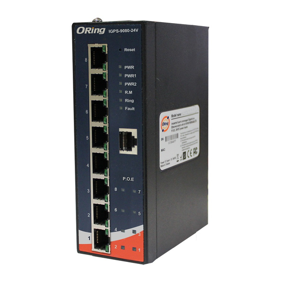 ORiNG IGPS-9080-24V Quick Installation Manual
