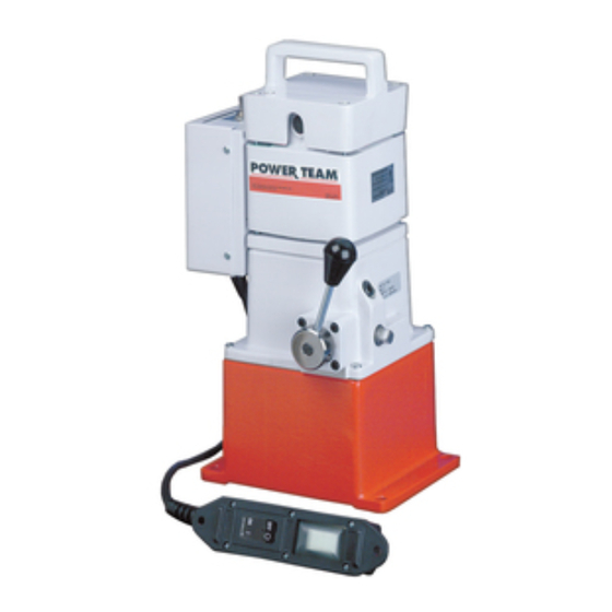 SPX POWER TEAM PE18 Series Operating Instructions Manual