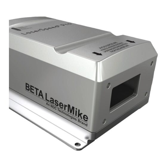 NDC BETA LaserMike LaserSpeed Pro 8500-4 Manuals