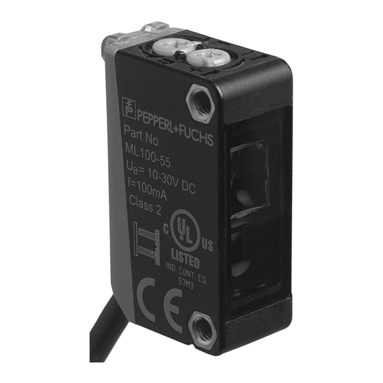 Pepperl+Fuchs ML100-55-G/103/115 Manual