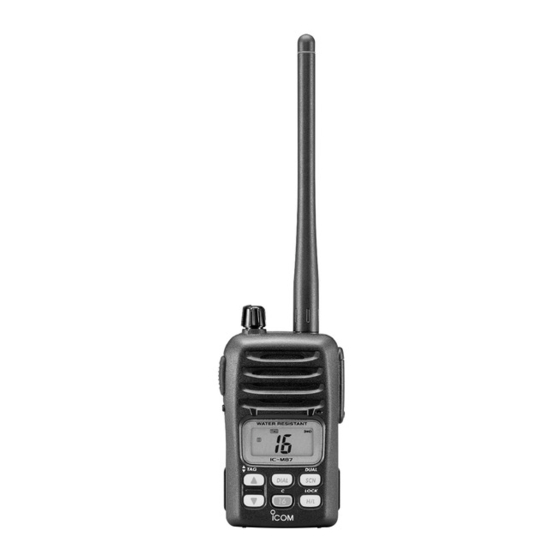 Icom IC-M87 Instruction Manual