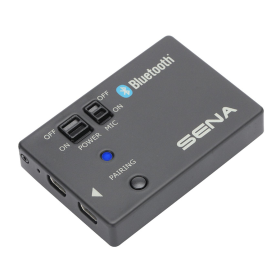 Sena Bluetooth Audio Pack for GoPro User Manual
