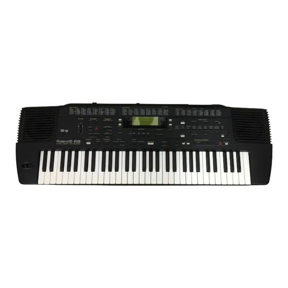Roland E-68 Owner's Manual