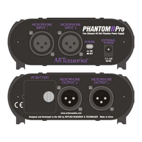 Art Phantom II Pro User Manual