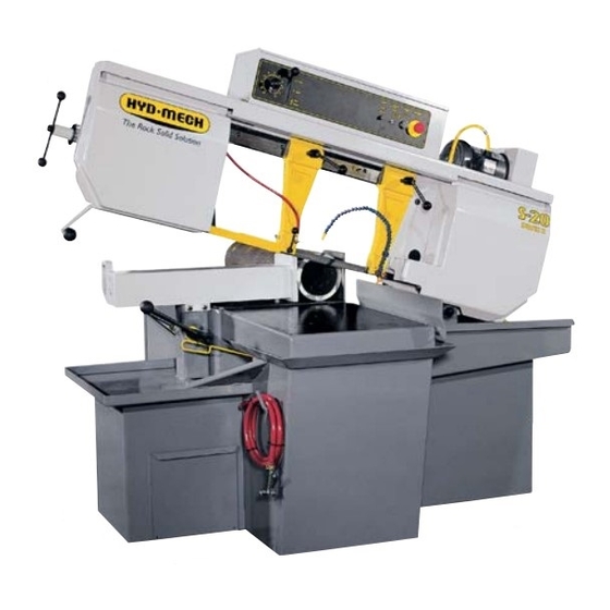 Hyd-Mech S-20 Horizontal Band Saw Manuals