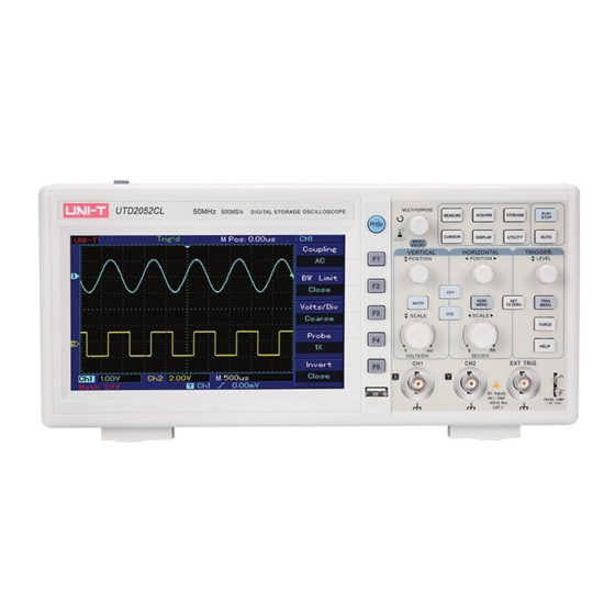 UNI-T UTD2102e Series User Manual