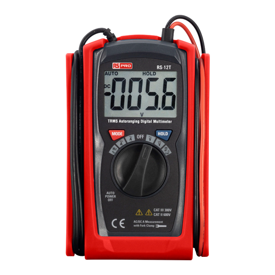 RS PRO RS-12T Manuals