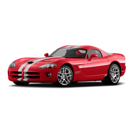 Dodge Viper SRT-10 User Manual