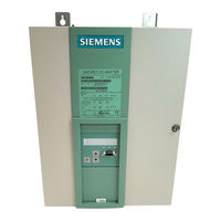 Siemens SIMOREG DC Master 6RA7018-6FS22 Operating Instructions Manual