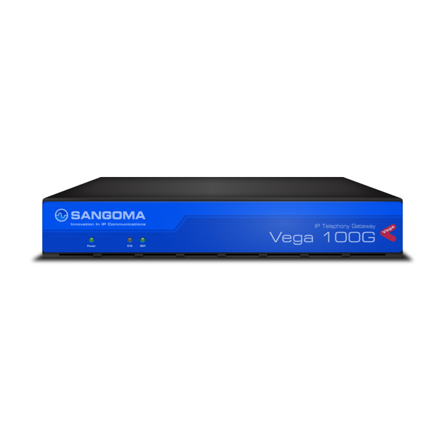 Sangoma VEGA 100G Quick Start Manual