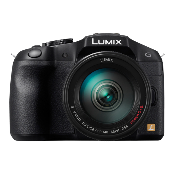 Lumix G6 Manuals