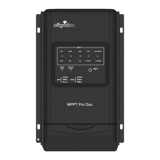 Offgridtec MPPT Pro Duo User Manual
