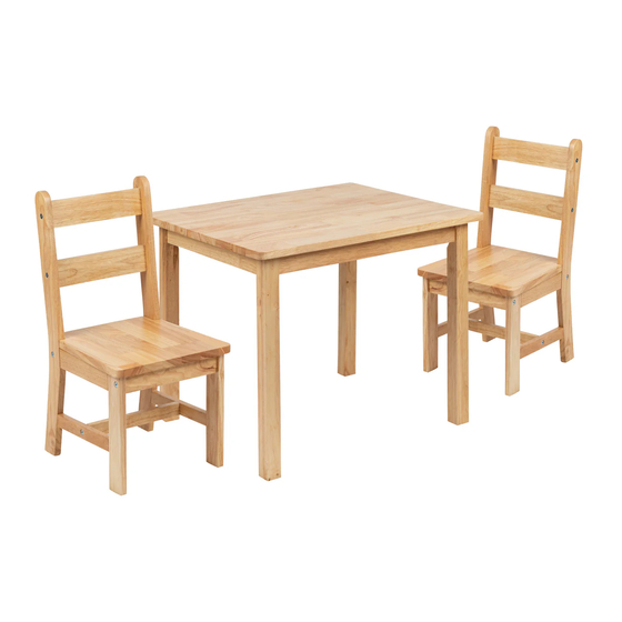 Flash Furniture TW-WTCS-1001-NAT-GG Assembly Instructions