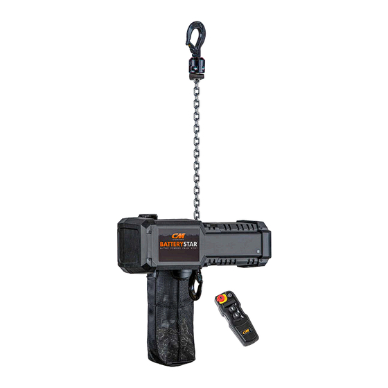 Columbus McKinnon CM BATTERYSTAR Installation Operating & Maintenance Manual
