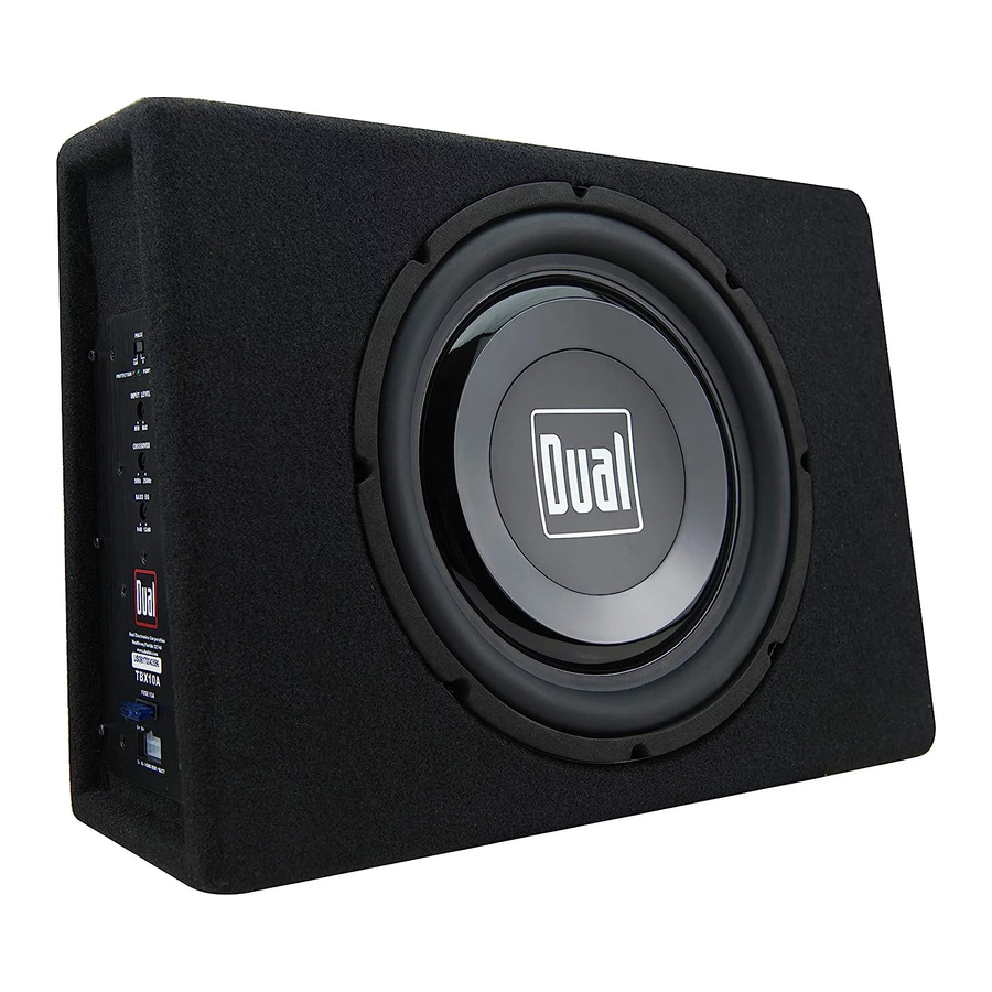Dual TBX10A - Amplifier Manual