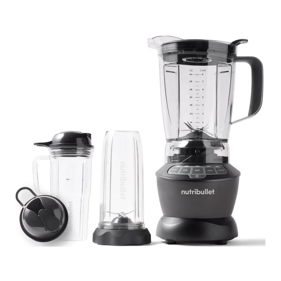 NUTRIBULLET BLENDER COMBO (NBF500MB) - Jug Blender Manual