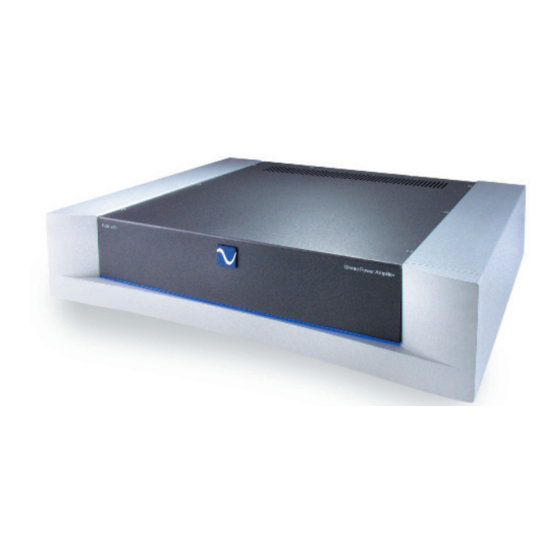 PS Audio GCA Power Amplifier Series Owner's Reference Manual