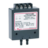 Dwyer Instruments Series 616 Installation And Operating Instructions
