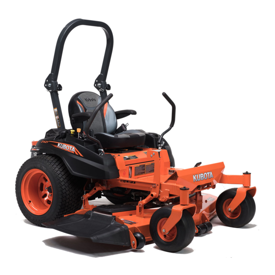 Kubota Z421 Operator's Manual