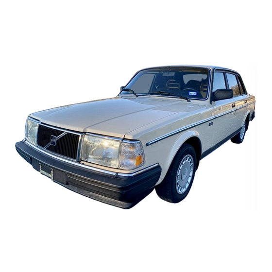 Volvo 240 1989 Service Manual