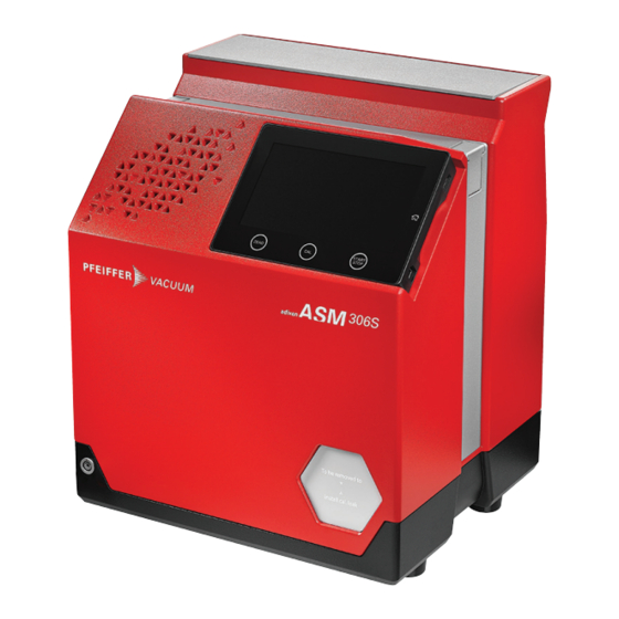 Pfeiffer Vacuum ASM 306S Additional Installation, Operation And Maintenance Instructions