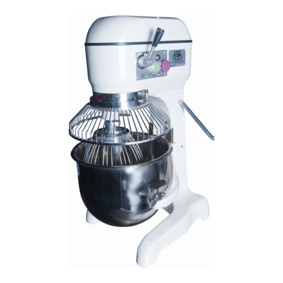 User Manuals: IBE TM20B Planetary Mixer