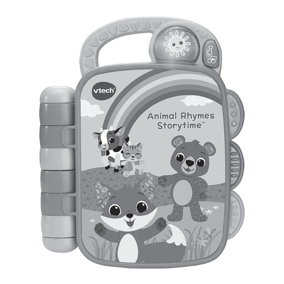 VTech Animal Rhymes Storytime Instruction Manual